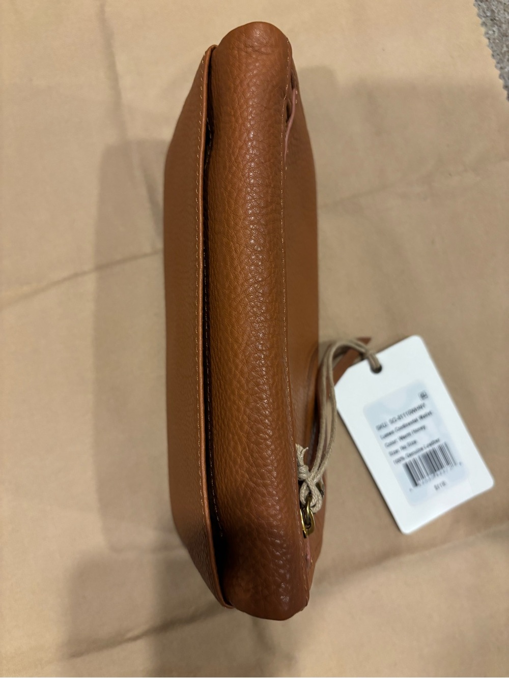 NWT Hobo Lumen Continental Wallet Warm Honey 100% Genuine Leather - Picture 8 of 10